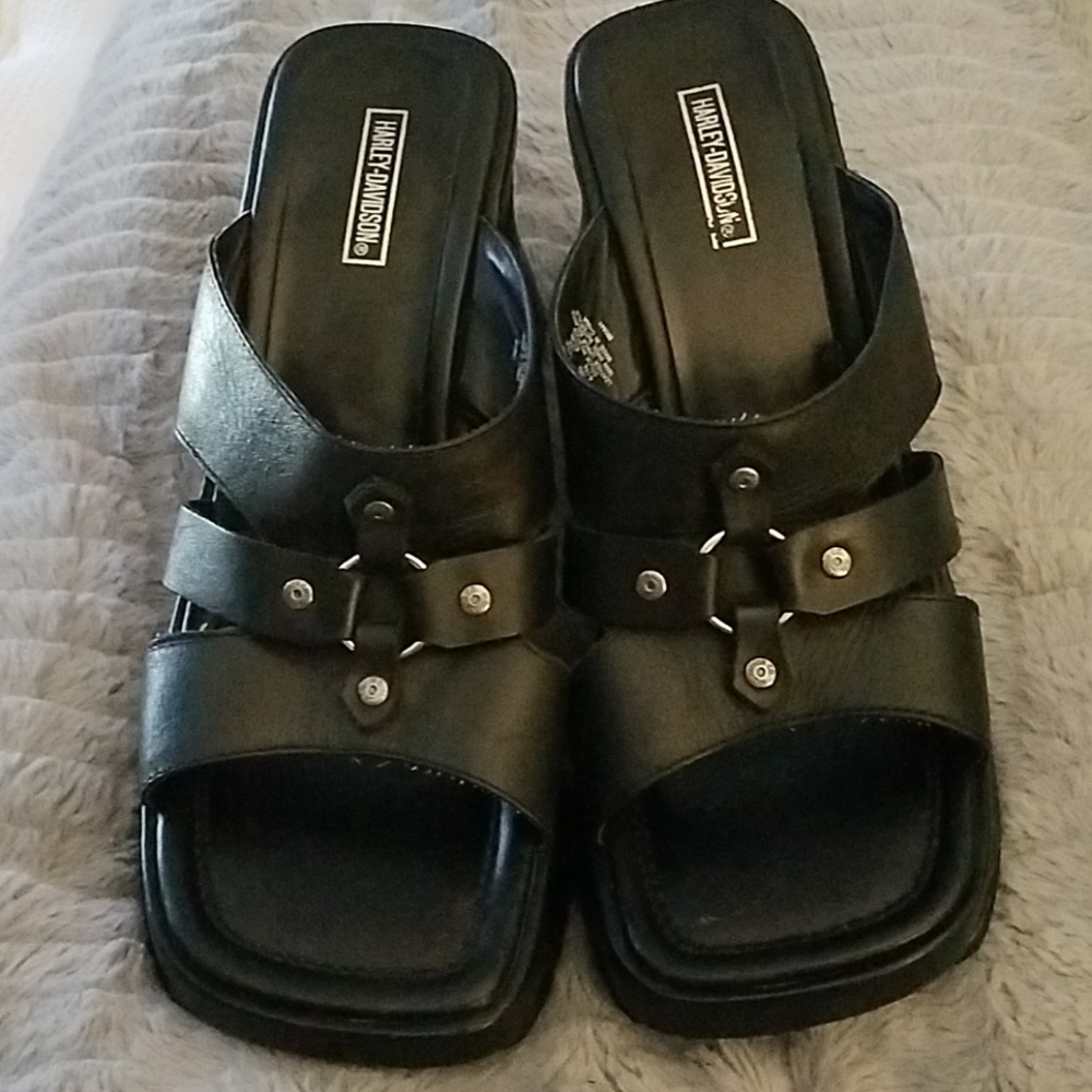 Harley Davidson Platform Sandals
